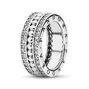 PANDORA Forever Cubic Zirconia Sterling Silver Ring Size 8 Brand New